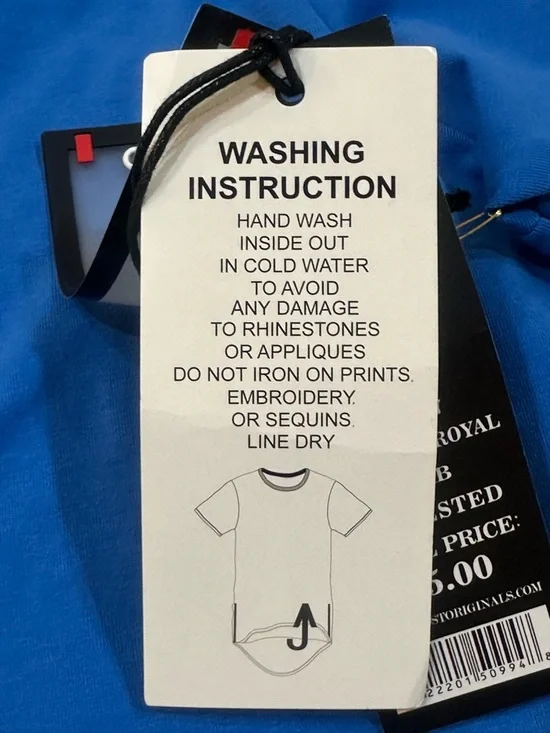 Frost Origs by Marqeis Jovan Blue Graphic Tee - 'Love Will Tear Us Apart' SZ 5XB - Picture 6 of 15